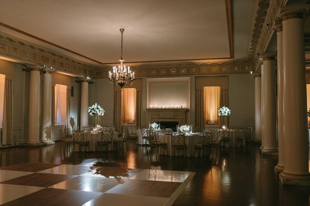 Wedding Reception in Harrison Ballroom at Cincinnati Club