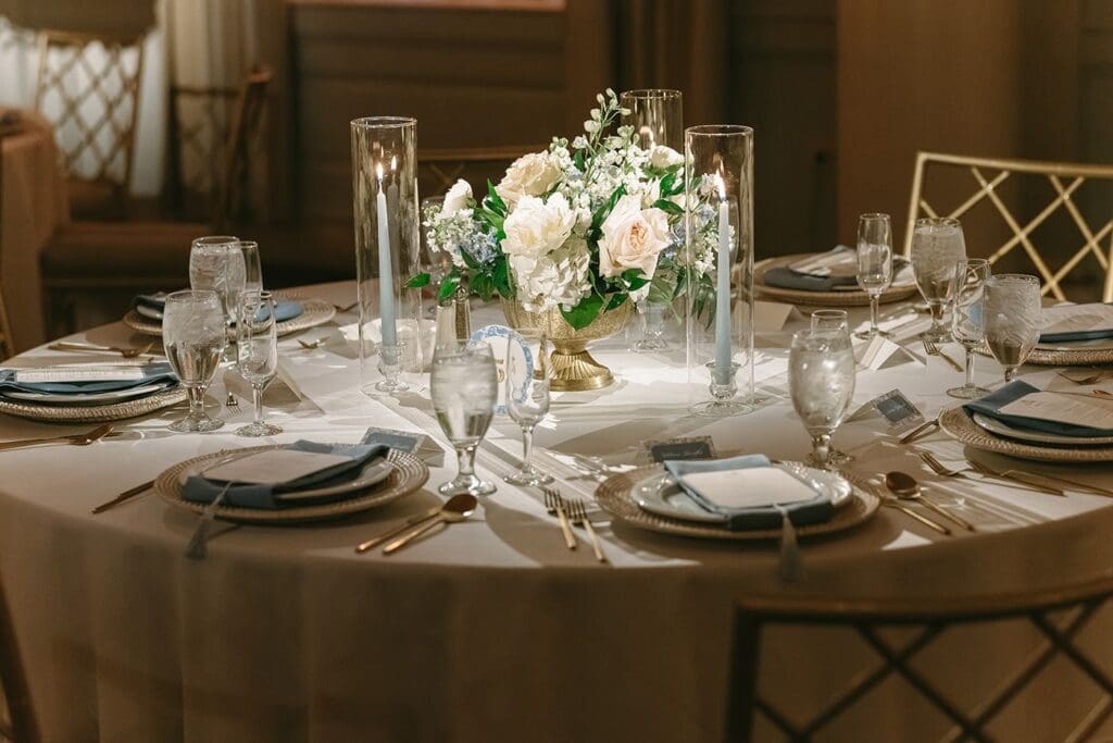 Cincinnati Wedding reception tablescape