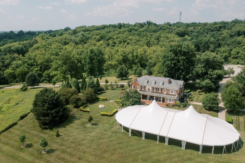 Cincinnati tented wedding 